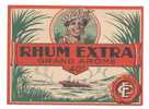 Etiquette De Rhum Extra  -  Grand Arôme  -  CE - Rhum