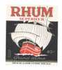 Etiquette De Rhum  Supérieur  -  Grand Arôme  - Union Des Coop. Du Dauphiné Et Du Vivarais  à  Valence (26) - Rum