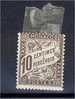 MONACO, RARE 10 CENTIMES TAXE FROM 1909, UNUSED HINGED - Postage Due