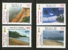 India 1997 Tourism Beaches Of India 4V Sc 1648-51 MNH - Neufs