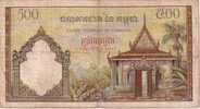 CAMBODGE   500 Riels   Non Daté (1965)   Pick 14b   Signature 7    ***** QUALITE  VF + ***** - Kambodscha