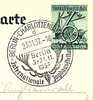 Allemagne : Obl. Temp. 1937 Exposition Internationale De La Chasse Cerf Bois Berlin Sur EP Peche Filet Mer Bateau Reich - Gibier
