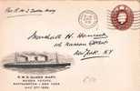BD013 / Queen Mary – Jungfernreise 1936 (Schiffsbrief, Ship Mail) - Lettres & Documents