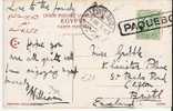 BD021/1908, King Eduard, Paquebot, Port Said, Auf Ansichtskarte, Kairo (Schiffspost, Ship Mail) - Cartas & Documentos