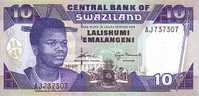 SWAZILAND   10 Emalangeni   Daté Du 08-04-1997   Pick 24b     ***** BILLET  NEUF ***** - Swasiland