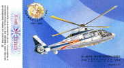 Chine : EP Entier Pub. Tombola Helicoptere Z9 Harbin Aircarft Co Armée Transport Army Miltaire Civil Aeronautique - Elicotteri