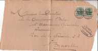 BELGIUM OCCUPATION USED COVER CANCELED BAR MARCHE - OC1/25 Generalgouvernement 