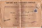BELGIUM OCCUPATION USED COVER 1918 CANCELED BAR MEERBEEK - OC1/25 Gobierno General