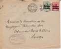 BELGIUM OCCUPATION USED COVER 1916 CANCELED BAR BRUXELLES - OC1/25 Generaal Gouvernement