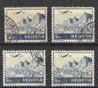 P299.-.SWITZERLAND  /  SUIZA .- 1941 .- 5 Fr. CHURFIRSTEN .- SCOTT # C41. USED LOT - Used Stamps
