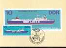 ALLEMAGNE DDR CARTE MAXIMUM NUM.YVERT 2359 BATEAUX DE HAUTE MER - Cartes-Maximum (CM)