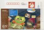 Cartoon Frog,China 2004 China Mobile M-zone Business Advertising Pre-stamped Card - Grenouilles