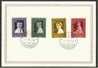 LIECHTENSTEIN, 2 SETS 1955-56 ON CARDS - Briefe U. Dokumente