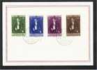 LIECHTENSTEIN, 2 SETS 1955-56 VFU ON CARDS, NICE ITEM! - Lettres & Documents