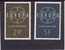 C5166 - Luxembourg Yv.no.567/8 Neufs** - 1959