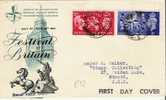 GBG069 / 1951 – Festival Of Brittain – Satz Auf Illustr. FDC - ....-1951 Pre Elizabeth II