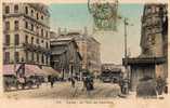 69 LYON II Place Des Cordeliers, Animée, Tramway, Colorisée, Ed BF 675, 1907 - Lyon 2