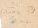 Carta  Servicio Nacional Barcelona 1888 A Palafolls - Lettres & Documents