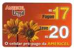 FLOWERS ( Brasil Prepaid Card ) - Flora - Flore - Blume ( Blumen ) – Flower - Flor – Fleur ( Fleurs ) - Blumen