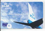 KLM Viegtuig - Airplane -  Avion -Jet - Avions - Aérienne - Flugzeug Sur Telecarte (4) - Avions