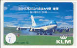 KLM Viegtuig - Airplane -  Avion -Jet - Avions - Aérienne - Flugzeug Op Telefoonkaart (7) RARE!! - Flugzeuge