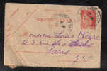 Carte-Lettre Pour PARIS Affranchie Avec 50 C Type Paix - Oblitération MONTPELLIER-GARE 1934 Pour CHAMARET - Cartoline-lettere