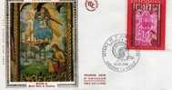 ANDORRE FIRST DAY COVER PREMIER JOUR RETABLE DE LA CHAPELLE DE SAINT JEAN DE CASELLES - FDC