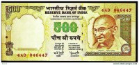 ***A Voir*** 500 Ruppes  "INDE"  P93D  UNC  Ro 38   39 - India