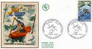 ANDORRE FIRST DAY COVER PREMIER JOUR CHAMPIONNATS DU MONDE DE CANOE KAYAK - FDC