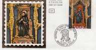 ANDORRE FIRST DAY COVER PREMIER JOUR RETABLE DE LA CHAPELLE DE SAINT ROMA VILLAGE DES BONS - FDC