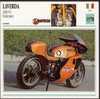 Fiche Moto, LAVERDA 1000 V6 ENDURANCE (Course, Italie, 1978), Détail Technique Au Dos (14 Cm De Côté ) 2 Scan - Motorräder