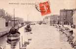 CPA.  MARTIGUES.    Le Canal St-Sébastien.     1917. (animée)     (port Gratuis) - Martigues