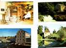8 Water Mill Postcards - 6 Carte De Mouilin A Eau - Water Mills
