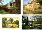 8 Water Mill Postcards - 6 Carte De Mouilin A Eau - Moulins à Eau