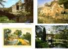 8 Water Mill Postcards - 6 Carte De Mouilin A Eau - Molinos De Agua