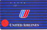 Avions Sur Telecarte Japon (53) United Airlines Flugzeuge Vliegtuig Aeroplani Airplane Aeroplanos ??? - Flugzeuge