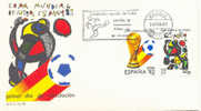 Espagne FDC 1982 " Coupe Du Monde De Football "  Yvert 2272/3 - 1982 – Spain