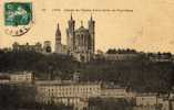 69 LYON V Eglise Notre Dame De Fourvière, Carte Toilée, Ed ? 107, 1909 - Lyon 5