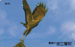 TC JAPON / 110-011 - ANIMAL - OISEAU Rapace Aigle Au Décollage EAGLE BIRD JAPAN Phonecard - Adler Vogel Japan TK - Aigles & Rapaces Diurnes
