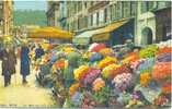 Nice.Le Marché Aux Fleurs.Belle Cpa Couleur. - Markets, Festivals