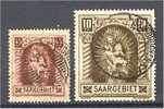 SARRE / SARRE - MADONNA FROM 1925 45 CENTIMES And 10 FRANCS F/VFU - Sonstige & Ohne Zuordnung