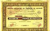 Action DOMAINE De CAVALES Juillet 1934 (art. N° 190 ) - Landwirtschaft