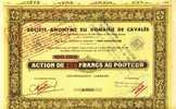 Action DOMAINE De CAVALES Juillet 1934 (art. N° 190 ) - Agricoltura