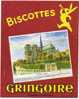 Buvard Biscottes Gringoire - G