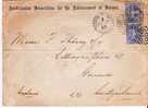 NSW001/Cover, 1893 – Sydney To Geneva, , George Street. West – 2 ½Pence Alegorie, Segelschiff I. Hintergrund - Cartas & Documentos