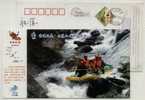 Grand Canyon River Rafting,China 2006 Zixi Mt.Dajueshan Landscape Advertising Pre-stamped Card - Rafting