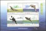 2002 TAIWAN - WHALES & DOLPHINS S.S. - Unused Stamps