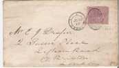 NSW020 / SG 216 (Mi. 46) – Einzelfrankatur Sydney-London –  15. Jul. 1872 - Cartas & Documentos