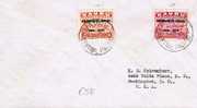 Nau008/   NAURU - 12. 9. 1935, 2 Jubiläumsmarken Auf Brief Nach Washington,  USA - Nauru