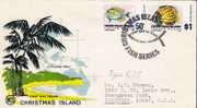 Chr004/ CHRISTMAS ISLANDS - Fische 1968 Auf 3 FDC's - Christmas Island